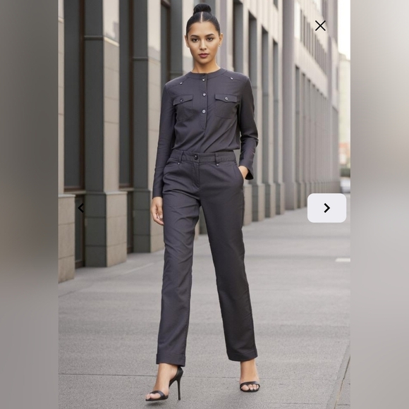 MICHAEL Michael Kors Gramercy Fit Pants Straight Leg Brown - Picture 13 of 14